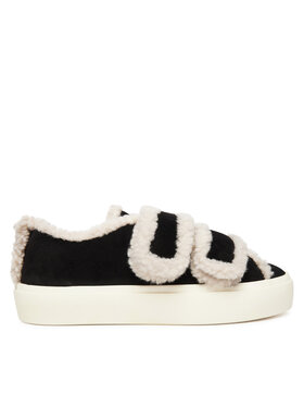 Inuikii Inuikii Sneakersy Shearling Low Velcro 1001.001.0231 Czarny