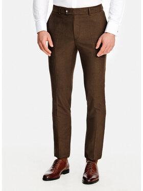 Pako Lorente Pako Lorente Spodnie garniturowe P26SF-6G-033 Brązowy Slim Fit