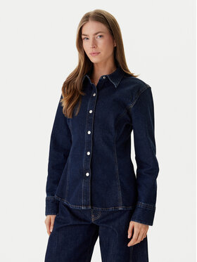 Calvin Klein Jeans Calvin Klein Jeans džínsová košeľa LV047E709G Tmavomodrá