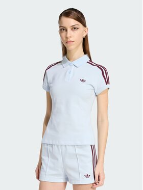 adidas adidas Polo 159123 Niebieski jasny Slim Fit
