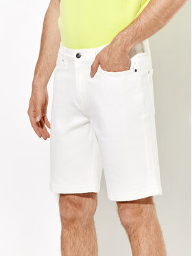 Rage Age Rage Age Дънкови шорти Brooks Бял Regular Fit