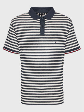Tommy Hilfiger Tommy Hilfiger Polokošeľa Breton MW0MW30754 Tmavomodrá Regular Fit