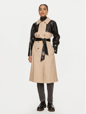 Sisley Sisley Vihmamantel 2XDXLN04K Beež Oversize