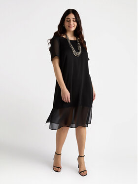 Fiorella Rubino Fiorella Rubino Vestito da giorno 7577T001602N033 Nero Regular Fit