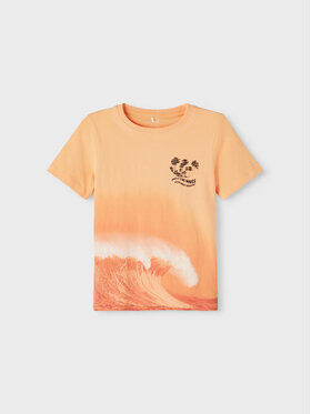 NAME IT NAME IT T-Shirt 13203523 Pomarańczowy Regular Fit