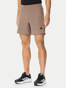 adidas adidas Športové kraťasy D4T Primelift 3 Stripes KS1149 Béžová Regular Fit
