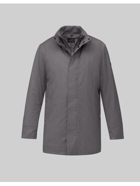 Borgio Borgio Płaszcz nissoria_sz Szary Regular Fit