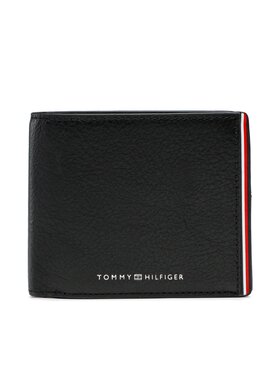 Tommy Hilfiger Tommy Hilfiger Duży Portfel Męski Th Corporate Flap & Coin Wallet AM0AM10970 Czarny