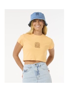 Rip Curl Rip Curl T-Shirt San Carlos Baby Tee Pomarańczowy Relaxed Fit