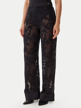 Guess Guess Штани з тканини O5BB00 W4700 Чорний Regular Fit
