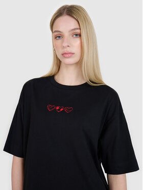4F 4F T-Shirt 4FRSS25TTSHF2873-20S Czarny Oversize