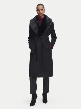 Rinascimento Rinascimento Cappotto di lana CFC0130536003 Nero Regular Fit