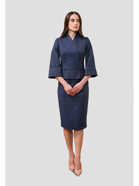 Kasia Zapała Kasia Zapała Marynarka Rosario Niebieski Slim Fit