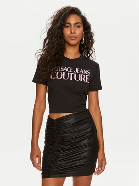 Versace Jeans Couture Versace Jeans Couture T-Shirt 76HAHG03 Czarny Regular Fit