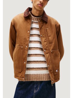 Tommy Jeans Tommy Jeans Μπουφάν χειμωνιάτικο TJM TWILL CHORE JACK Καφέ Casual Fit