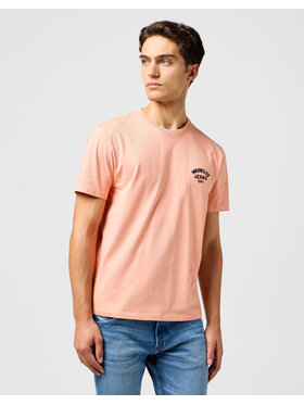Wrangler Wrangler T-Shirt 5401139263499 Różowy Regular Fit