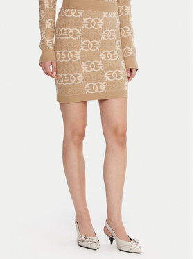 PINKO PINKO Mini sukňa Bang Bang 106040 A2YD Béžová Slim Fit