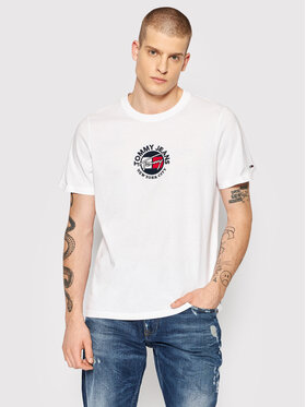 Tommy Jeans Tommy Jeans T-shirt Timeless DM0DM11605 Bijela Relaxed Fit