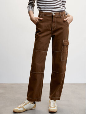 Mango Mango Jeansy Lily 47024019 Brązowy Regular Fit