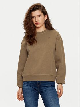 Tommy Hilfiger Tommy Hilfiger Світшот WW0WW41246 Хакі Relaxed Fit