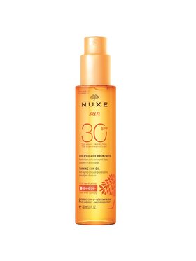 Nuxe Nuxe Nuxe Sun brązujący olejek do opalania twarzy i ciała SPF30 150ml Zestaw kosmetyków