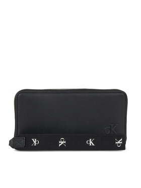 Calvin Klein Jeans Calvin Klein Jeans Ženska denarnica Ultralight Za W/Wristlet Pu K60K610705 Črna