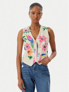 LOLA CASADEMUNT LOLA CASADEMUNT Жилетка за костюм LS2602009 Кремав Regular Fit