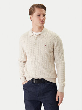 Tommy Hilfiger Tommy Hilfiger Svetr Classic MW0MW41955 Béžová Regular Fit