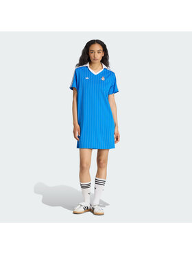 adidas adidas Sukienka codzienna Originals Real Madrid Błękitny Regular Fit