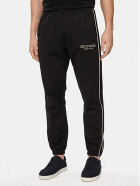 Tommy Hilfiger Tommy Hilfiger Pantaloni trening Monotype MW0MW33701 Negru Regular Fit