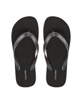 Calvin Klein Calvin Klein Šlepetės per pirštą Flatform Flip Flop Met Tpu HW0HW03120 Juoda
