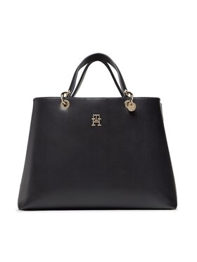 Tommy Hilfiger Tommy Hilfiger Ročna torba Th Chic Satchel AW0AW14784 Mornarsko modra