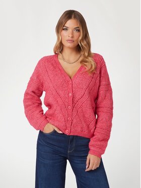Guess Guess Sweter 170081 Różowy Classic Fit