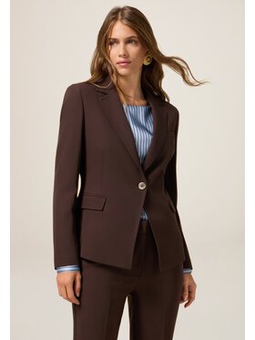 Oltre Oltre Giacca di transizione Q007R004629N032 Marrone Slim Fit