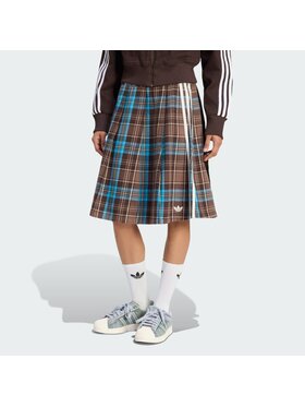 adidas adidas Spódnica plisowana PLEATED CHECK Kolorowy Regular Fit