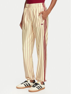 adidas adidas Спортивні штани Pinstripe Firebird Track Ptan KT1851 Кремовий Regular Fit
