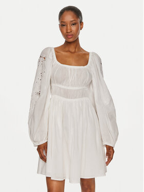 PINKO Pinko Letné šaty Fandango 103731 A1XP Biela Regular Fit