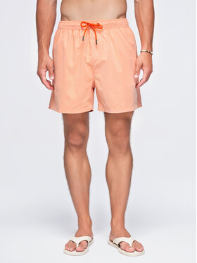 Ombre Ombre Szorty kąpielowe OM-SRSS-0216 Pomarańczowy Regular Fit