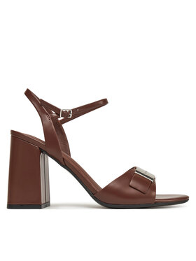 Calvin Klein Calvin Klein Sandalen Heel Sandal 85 W/Ck Hw - Lth HW0HW02485 Braun