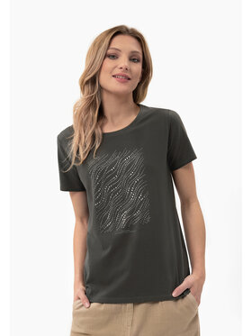 Volcano Volcano T-Shirt T-PRESTO Zielony Regular Fit