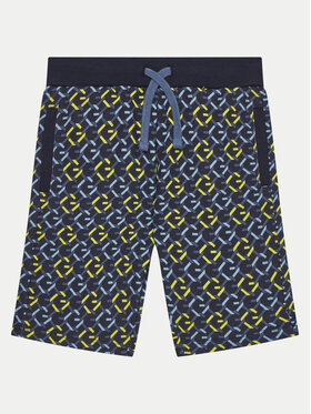 Guess Guess Pantaloni scurți sport L5RD02 KA6R4 Bleumarin Relaxed Fit