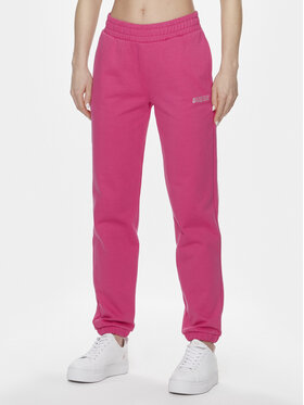 Guess Guess Spodnie dresowe Eleanora V4RB10 KC5O0 Różowy Regular Fit