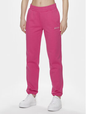 Guess Guess Teplákové kalhoty Eleanora V4RB10 KC5O0 Růžová Regular Fit