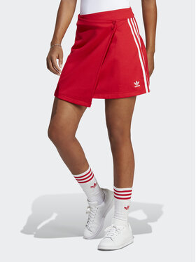 adidas adidas Spódnica trapezowa Wrapping IC5477 Czerwony Regular Fit