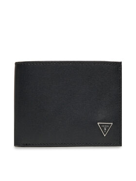 Guess Guess Голям мъжки портфейл SMCSLE LEA24 Черен