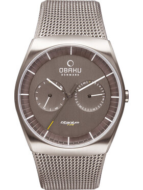 Obaku Obaku Zegarek V176GMTJMJ Srebrny