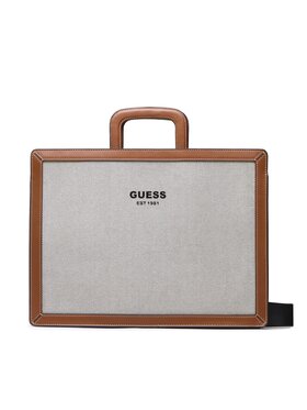 Guess Guess Geantă pentru laptop New Wanderluxe HMNEWW P3238 Gri