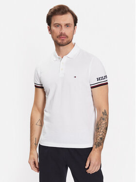 Tommy Hilfiger Tommy Hilfiger Polo Monotype MW0MW31549 Blanc Slim Fit