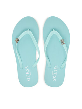Guess Guess Žabky E6GZ14 BB00F Tyrkysová