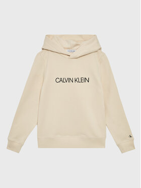 Calvin Klein Jeans Calvin Klein Jeans Bluza Institutional Logo IU0IU00163 Beżowy Regular Fit